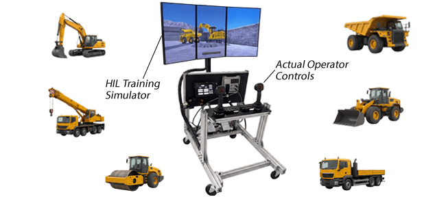 HIL Operator Training Simulator for Heavy Equipment Applications