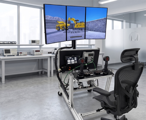 HIL Operator Training Simulator for Heavy Equipment Applications